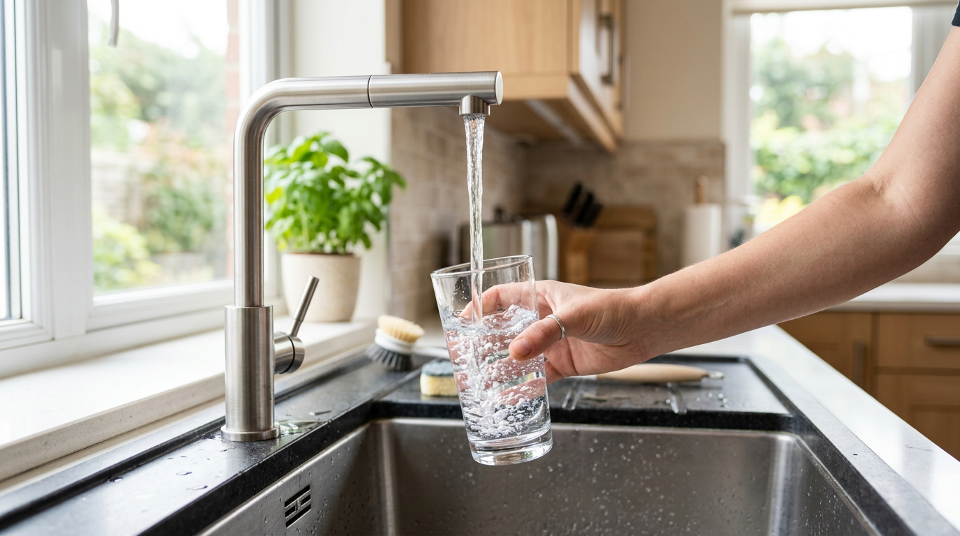 Pure clean drinking water from reverse osmosis