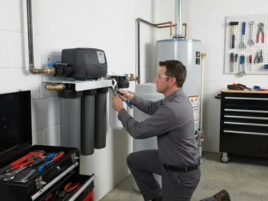 Professional one-day water system installation